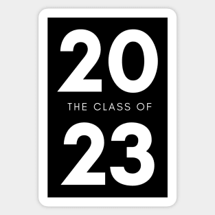 Class Of 2023. Simple Typography Black 2023 Class Of/ Graduation Design. Sticker